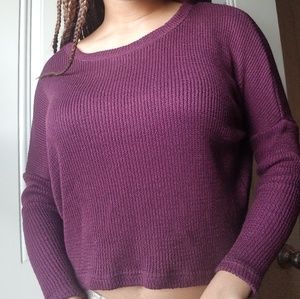Teen Sweater Crop Top